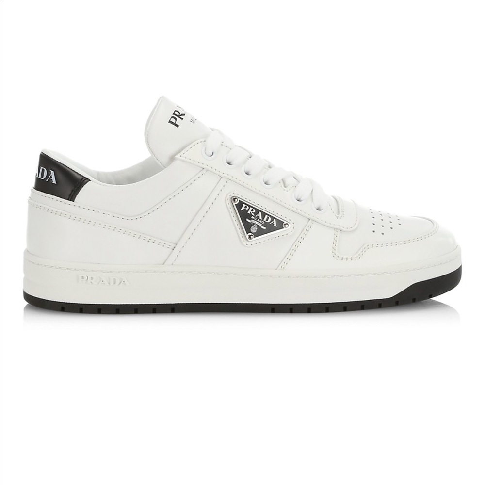 Prada Downtown Leather Sneakers 36.5